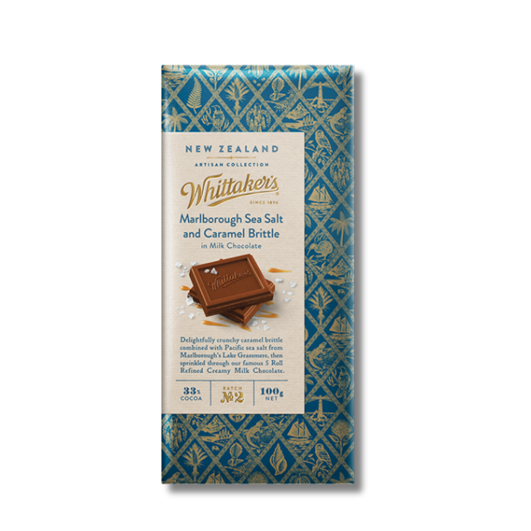 Whittaker’s Sea Salt & Caramel Brittle Milk Chocolate 33%