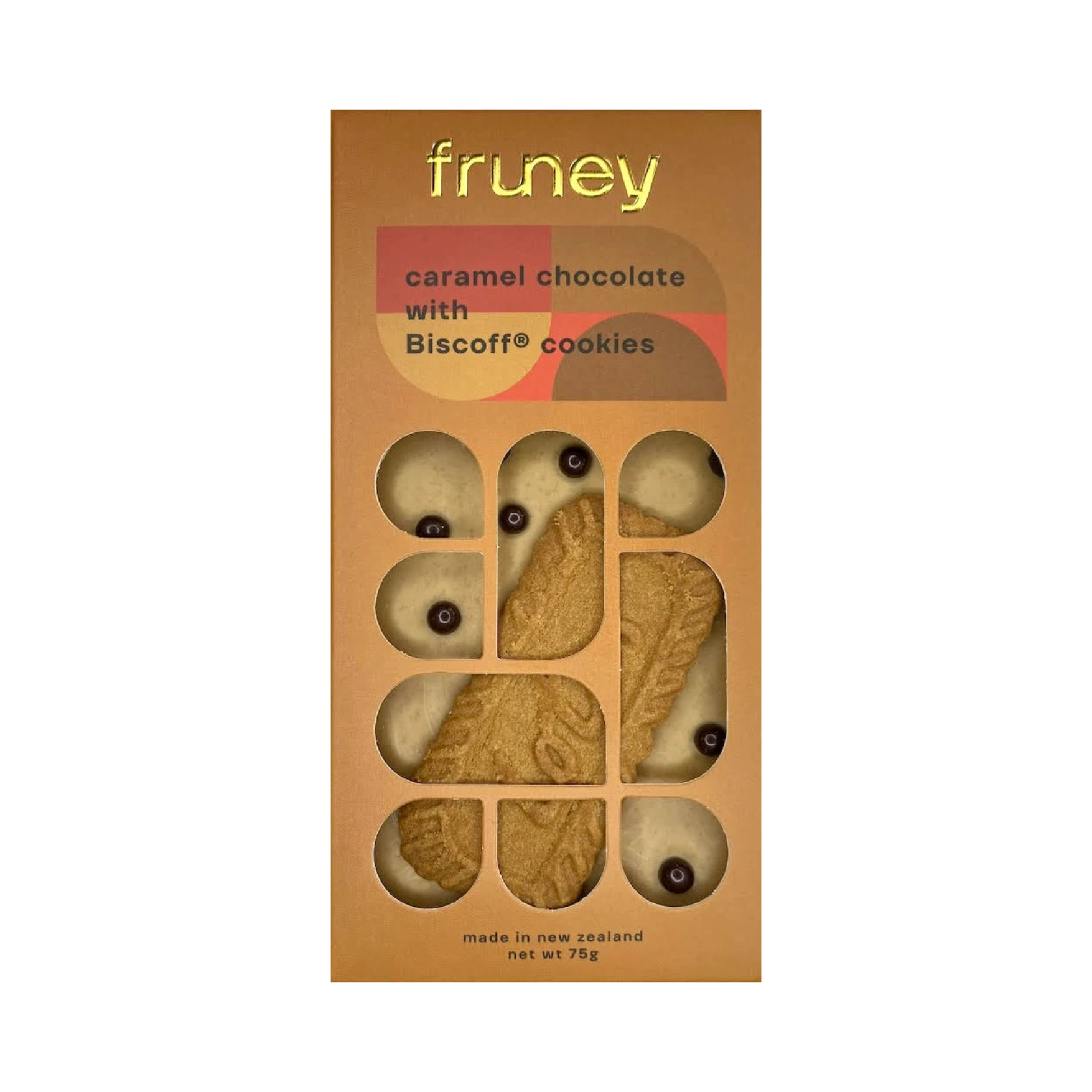 FRUNEY Caramel Chocolate & Biscoff Cookies Bar