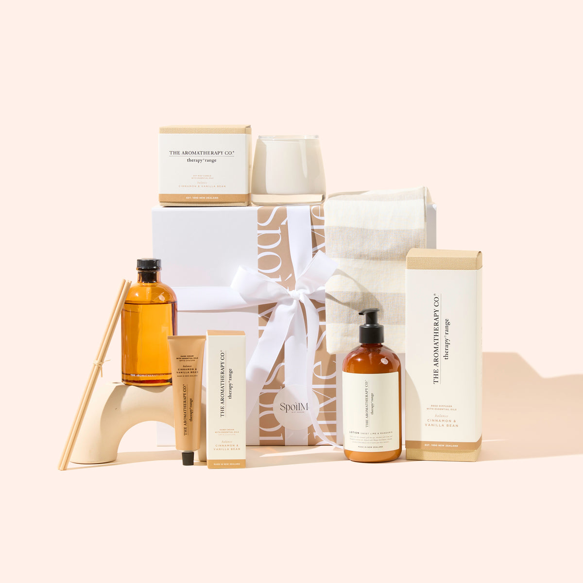 Home Harmony luxury housewarming gift box with Aromatherapy Co products