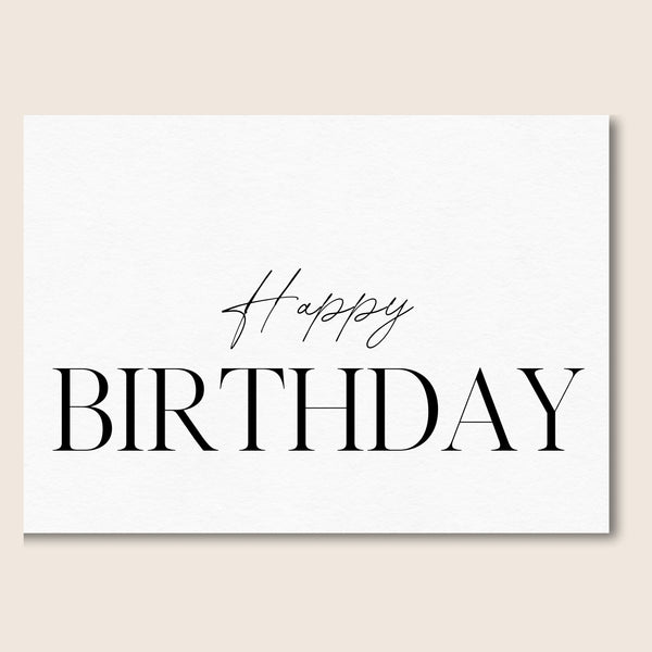 HAPPY BIRTHDAY