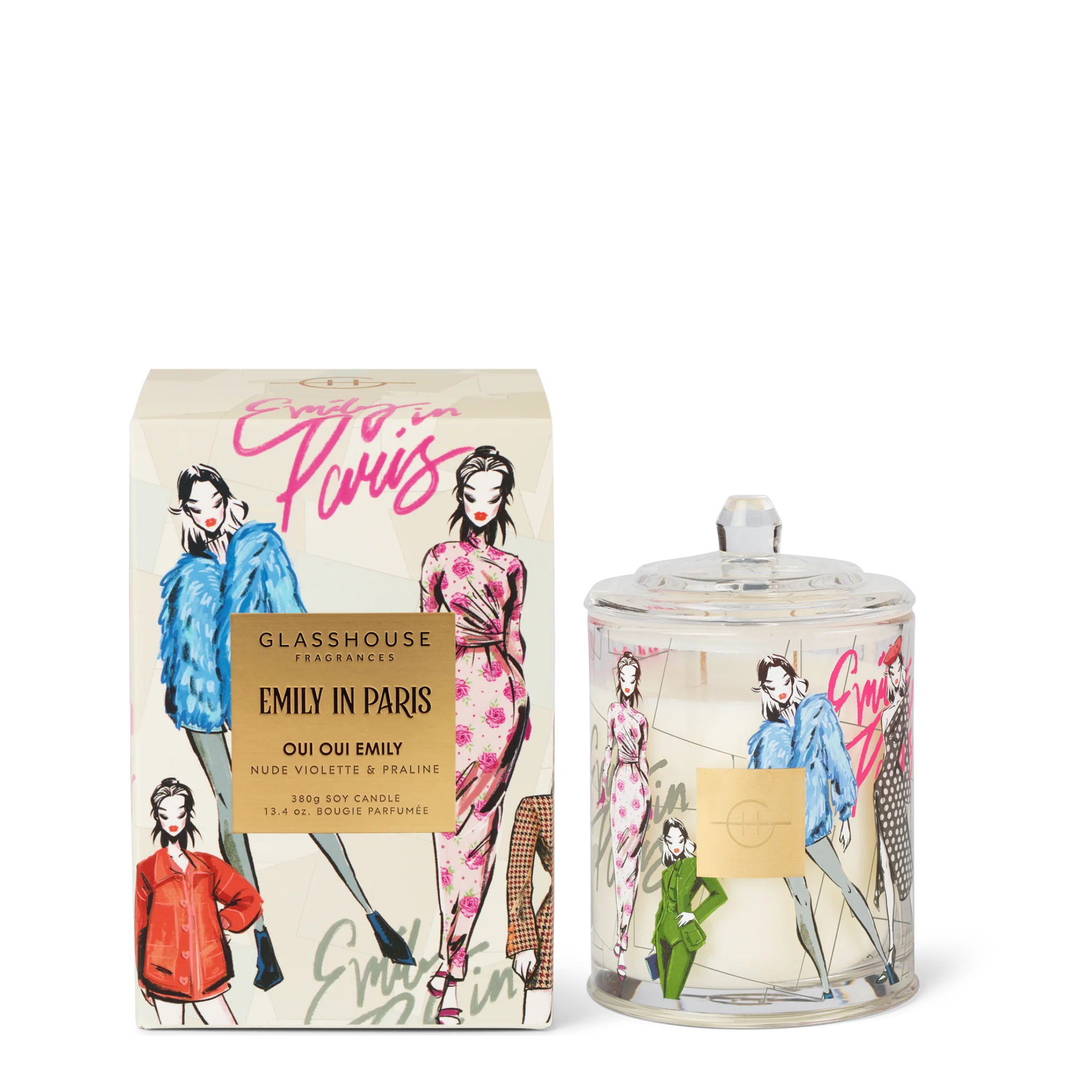 Glasshouse Oui Oui Emily 380g candle NZ
