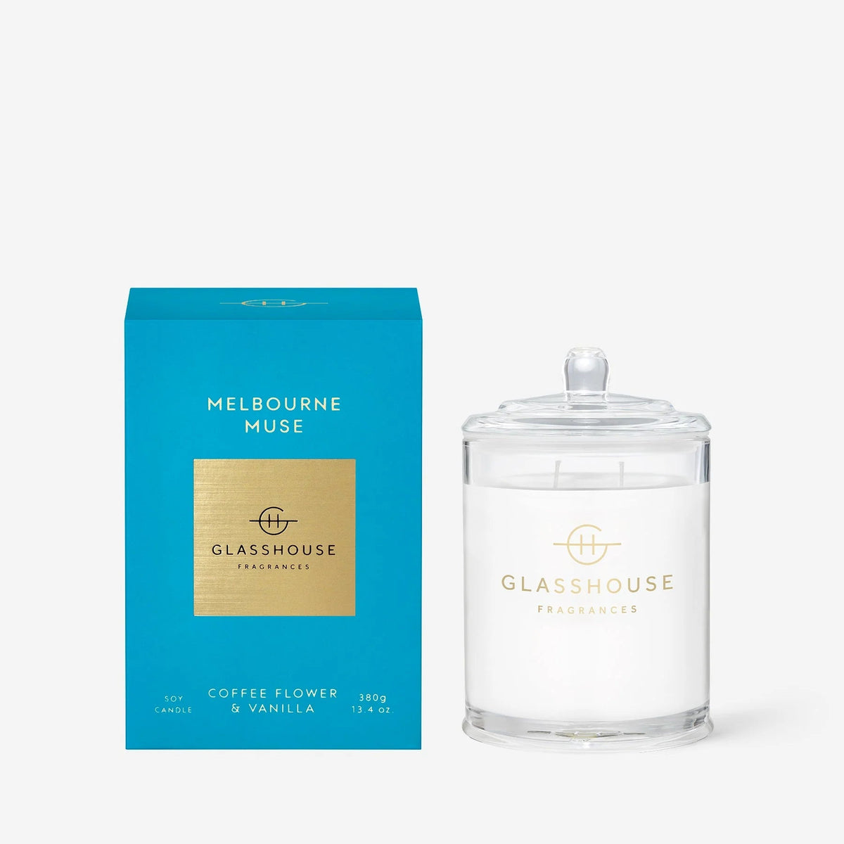 Glasshouse Melbourne Muse Candle 380g Coffee Flower and Vanilla