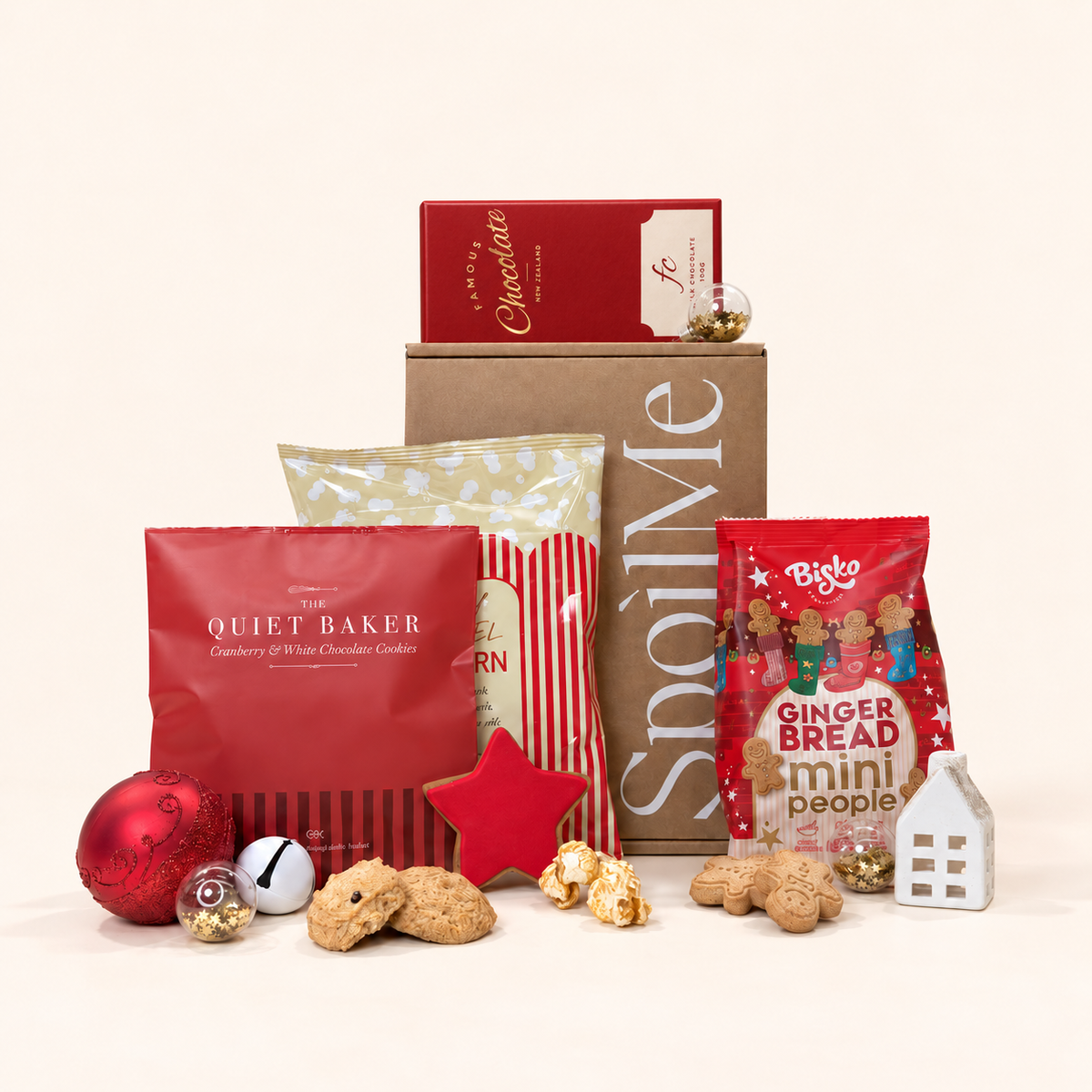 Holly Jolly small Christmas gift box NZ by Spoil Me