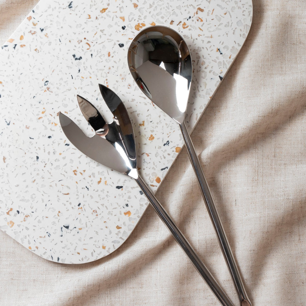 bianco home stainless salad servers