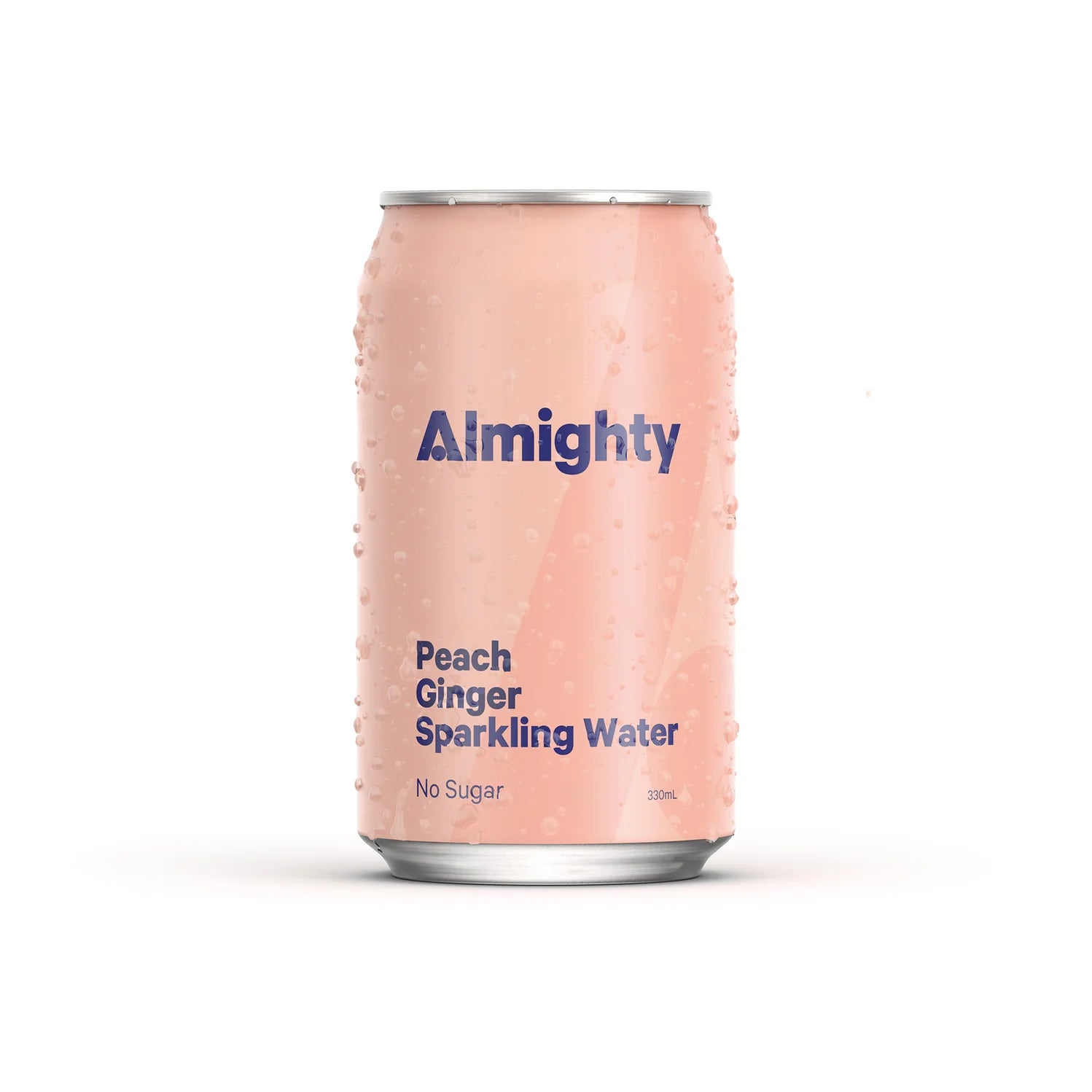 Refreshing peach and ginger sparkling water by Almighty – perfect NZ gift box addition