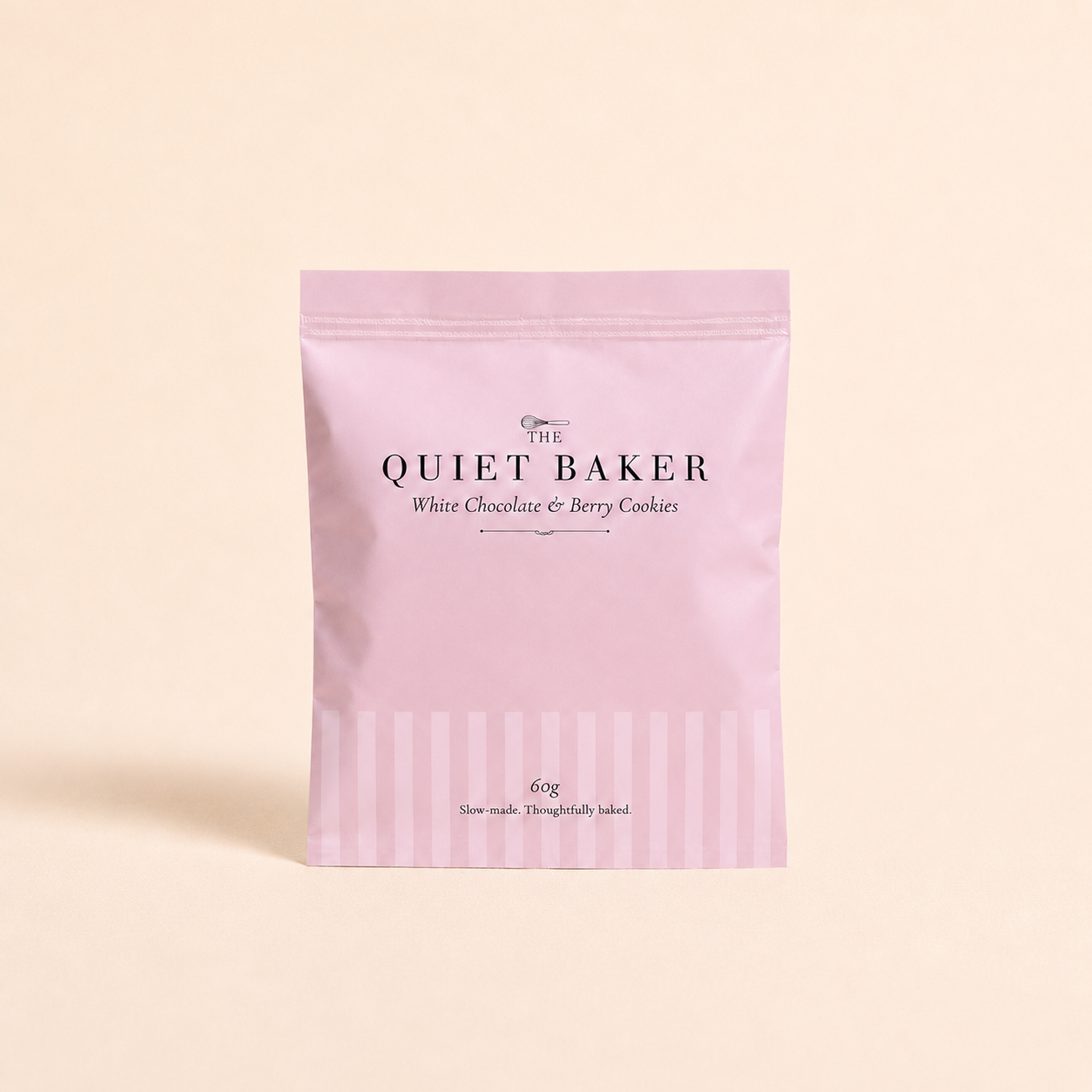 The Quiet Baker White Chocolate & Berry Cookies 60g pouch