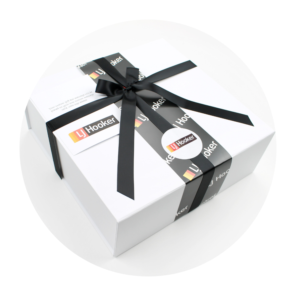 Add on | lj hooker branding package - gift box nz