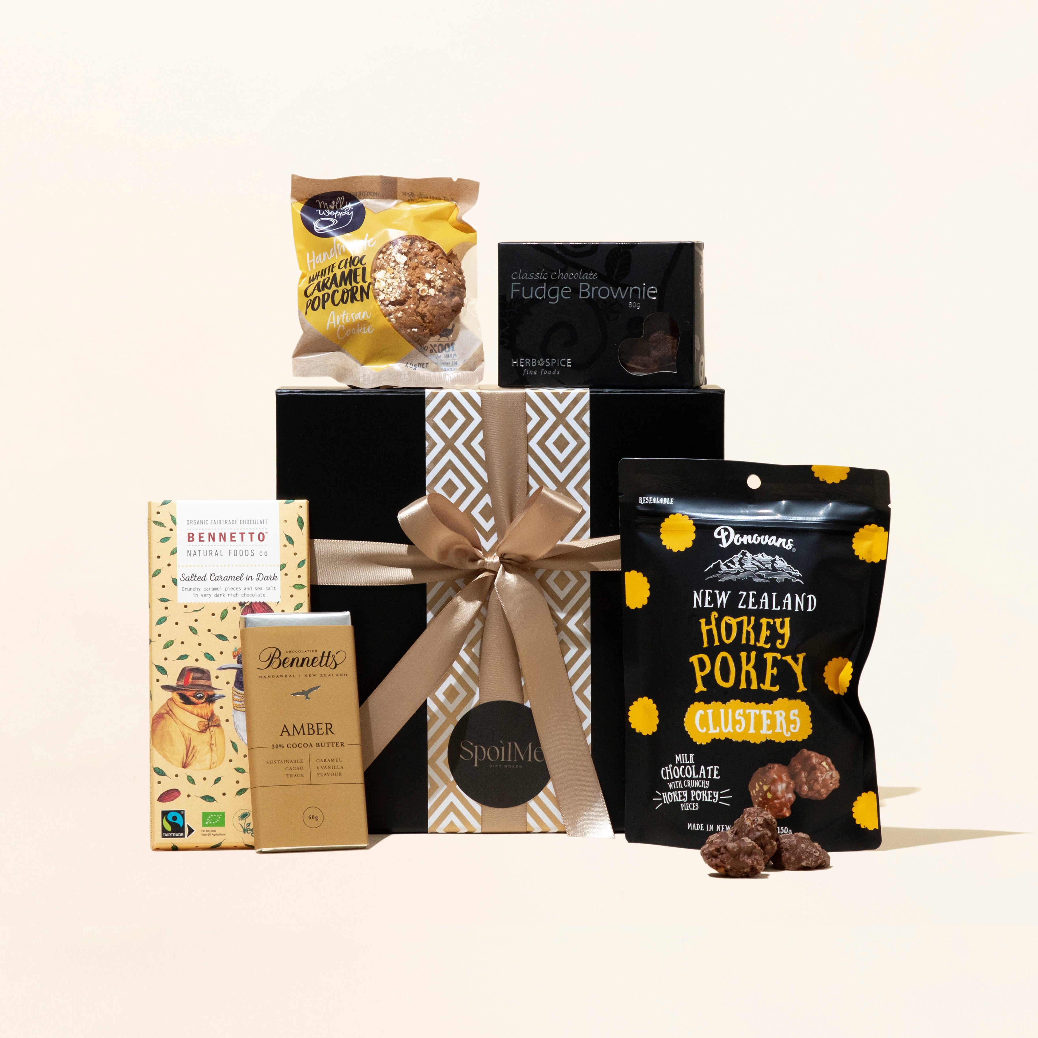 Chocolate bliss gold gift box - gift box nz