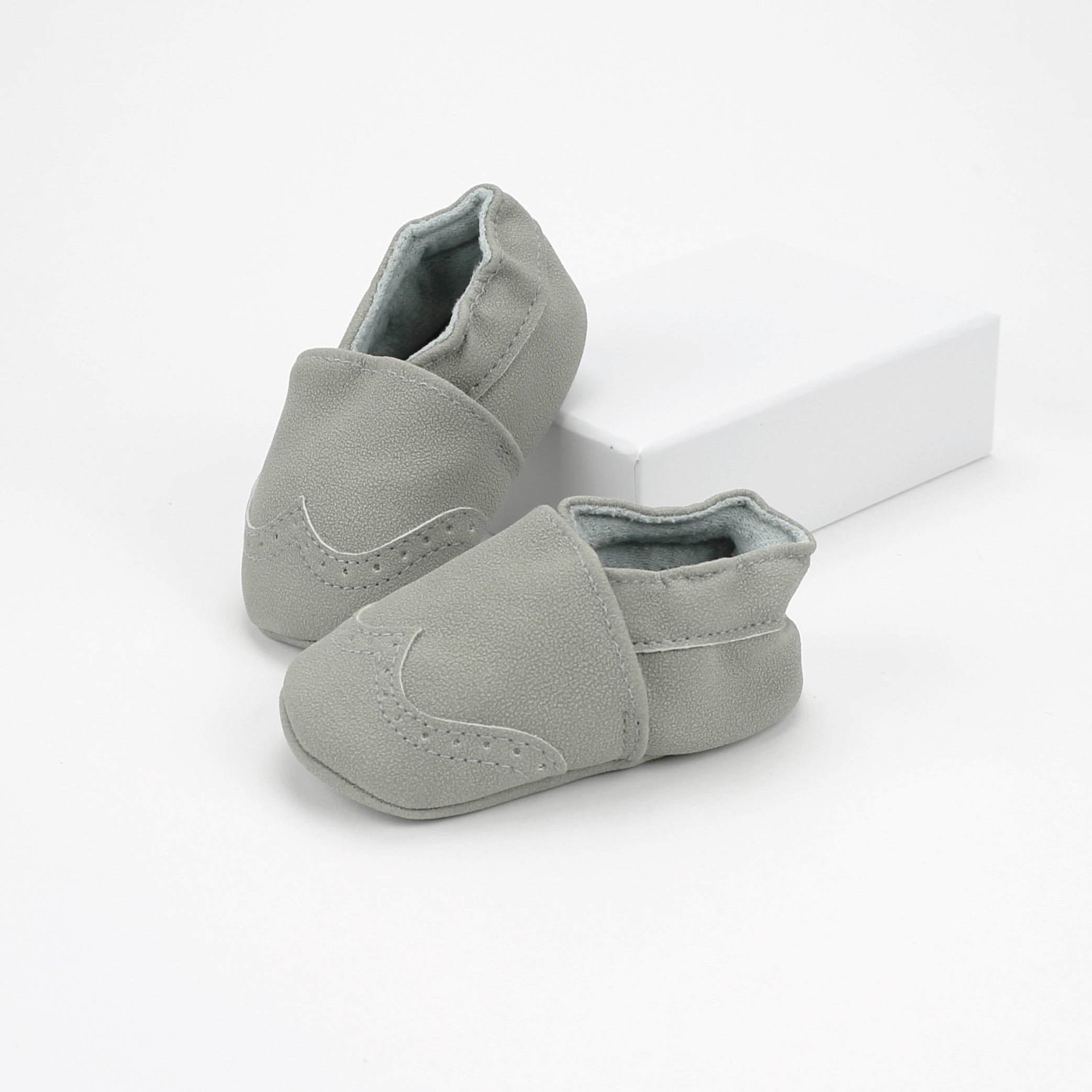 Classic moccasins / stone - gift box nz