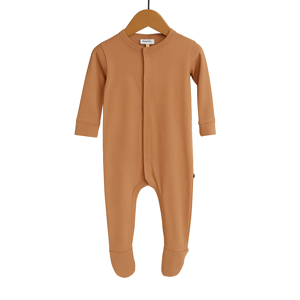 Essentials sleep suit // tan - gift box nz
