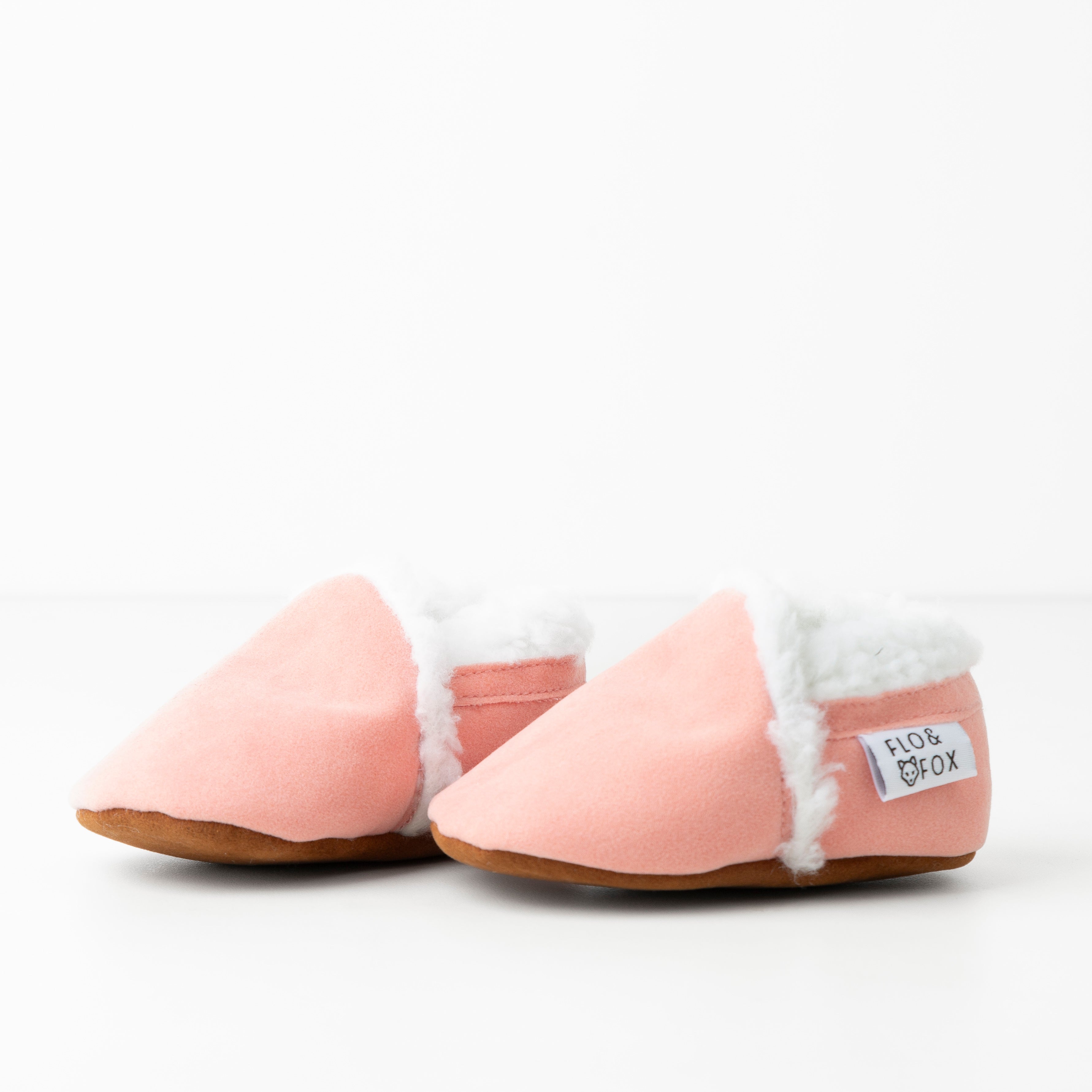 Fleece moccasins / petal - gift box nz