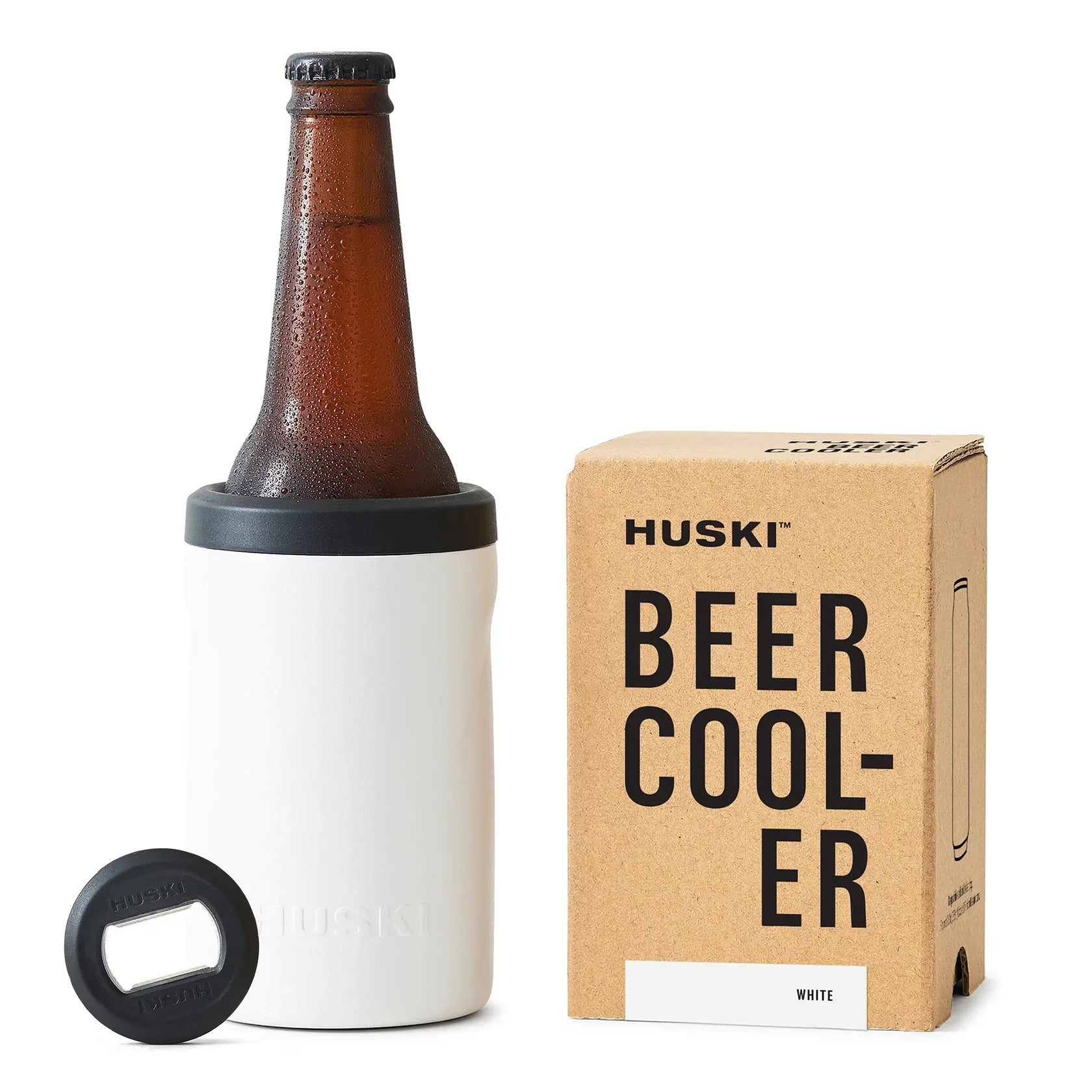 Huski beer cooler 2.0 white - gift box nz