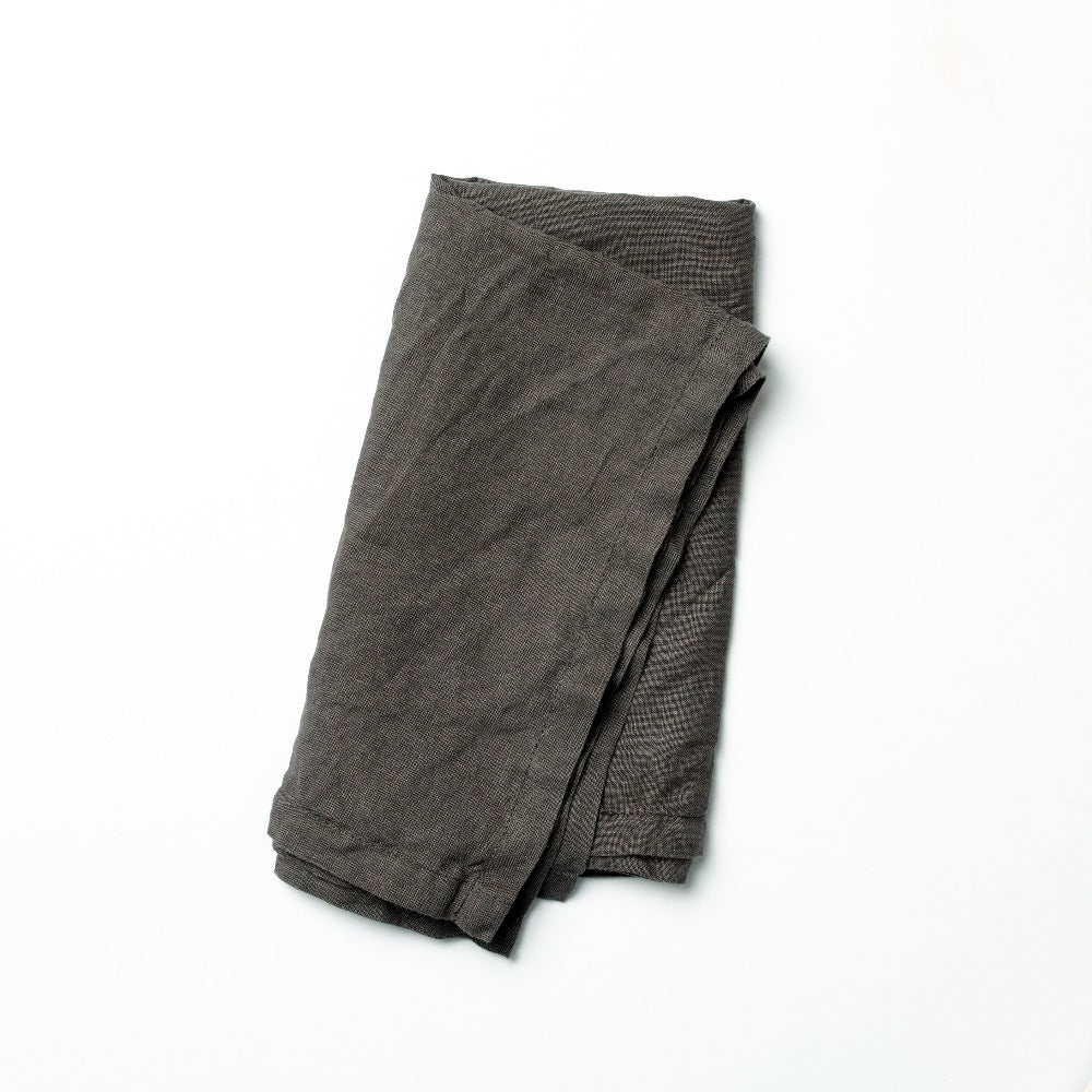 Linen tea towel // charcoal - gift box nz
