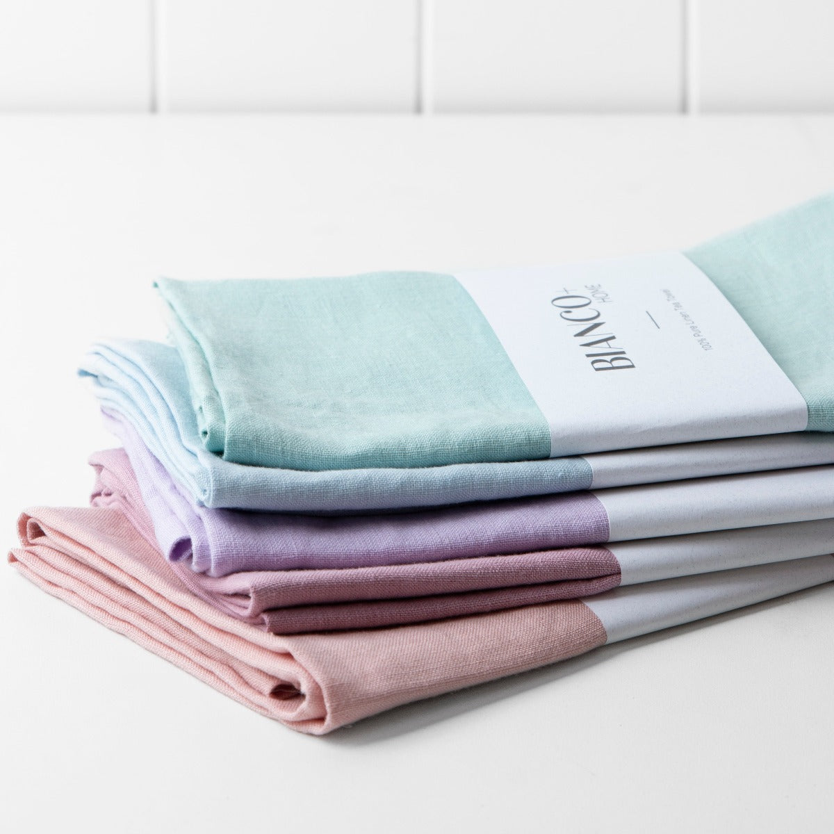 Linen tea towel // salt - gift box nz