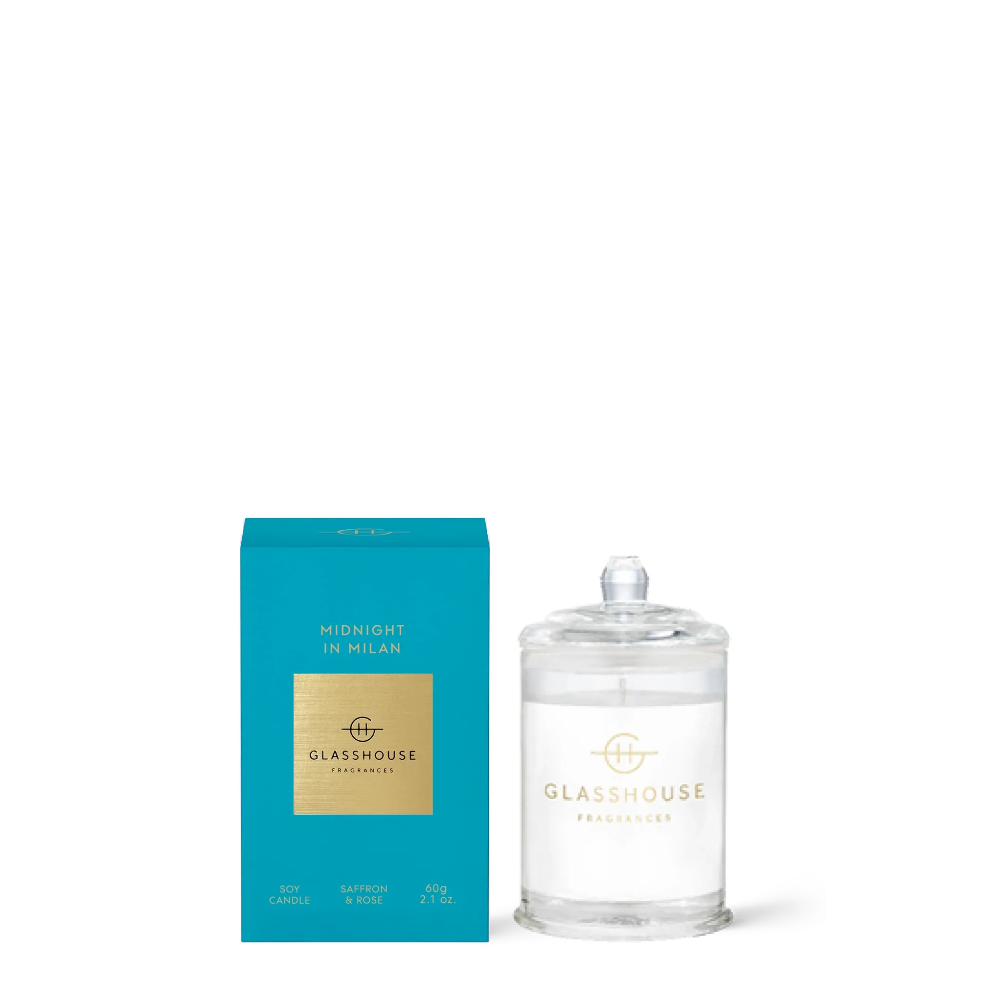 Glasshouse Midnight in Milan 60g candle NZ