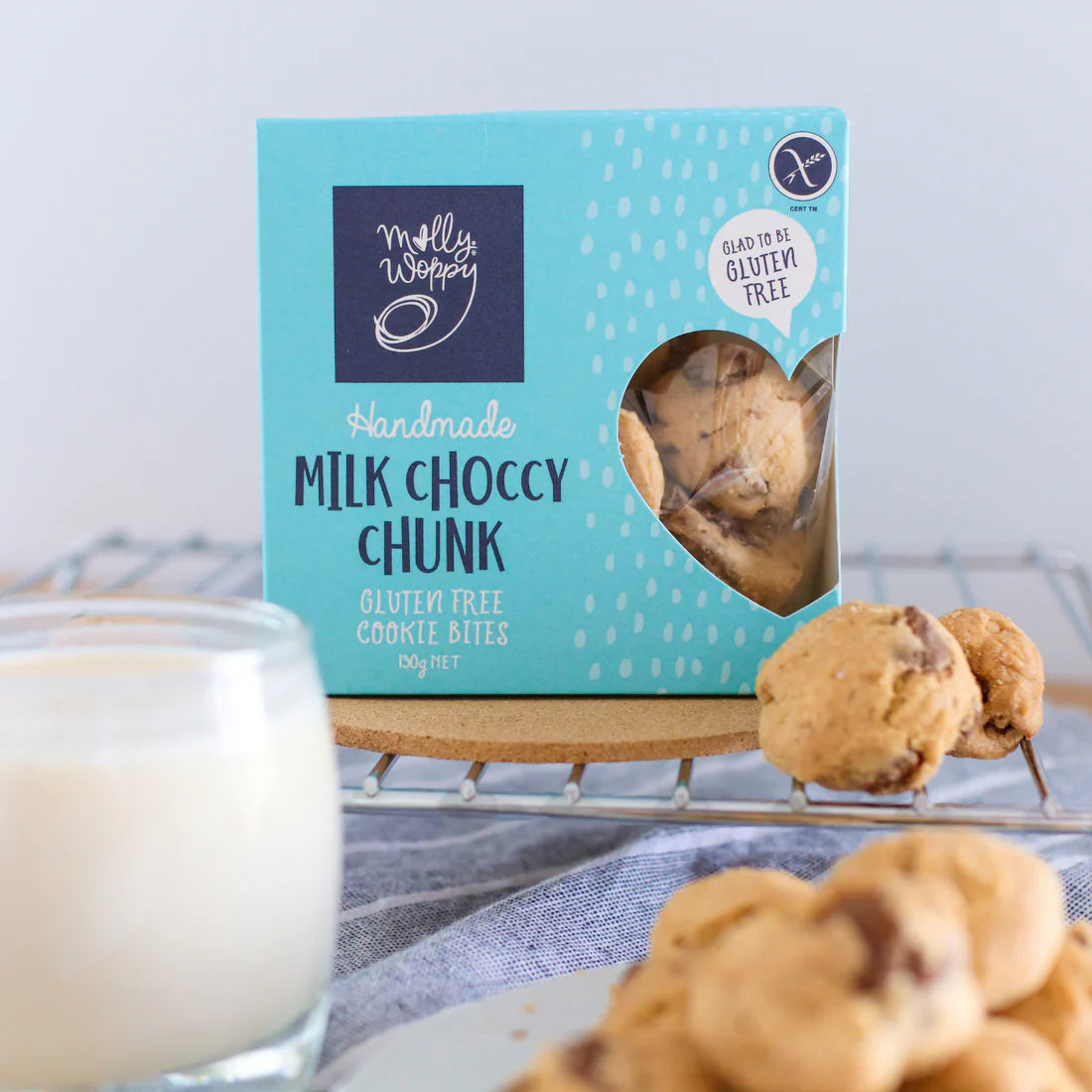 Milk choc chunk cookie box - gift nz
