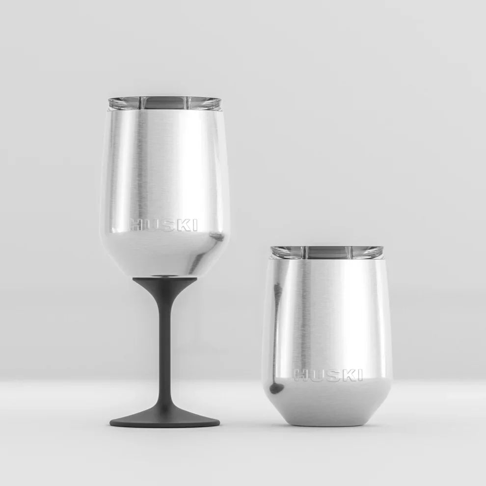 New: huski wine tumbler 2.0 black - gift box nz