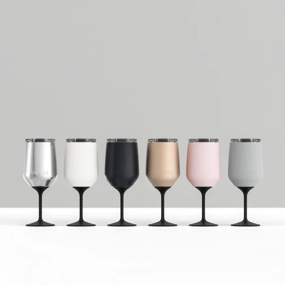 New: huski wine tumbler 2.0 black - gift box nz