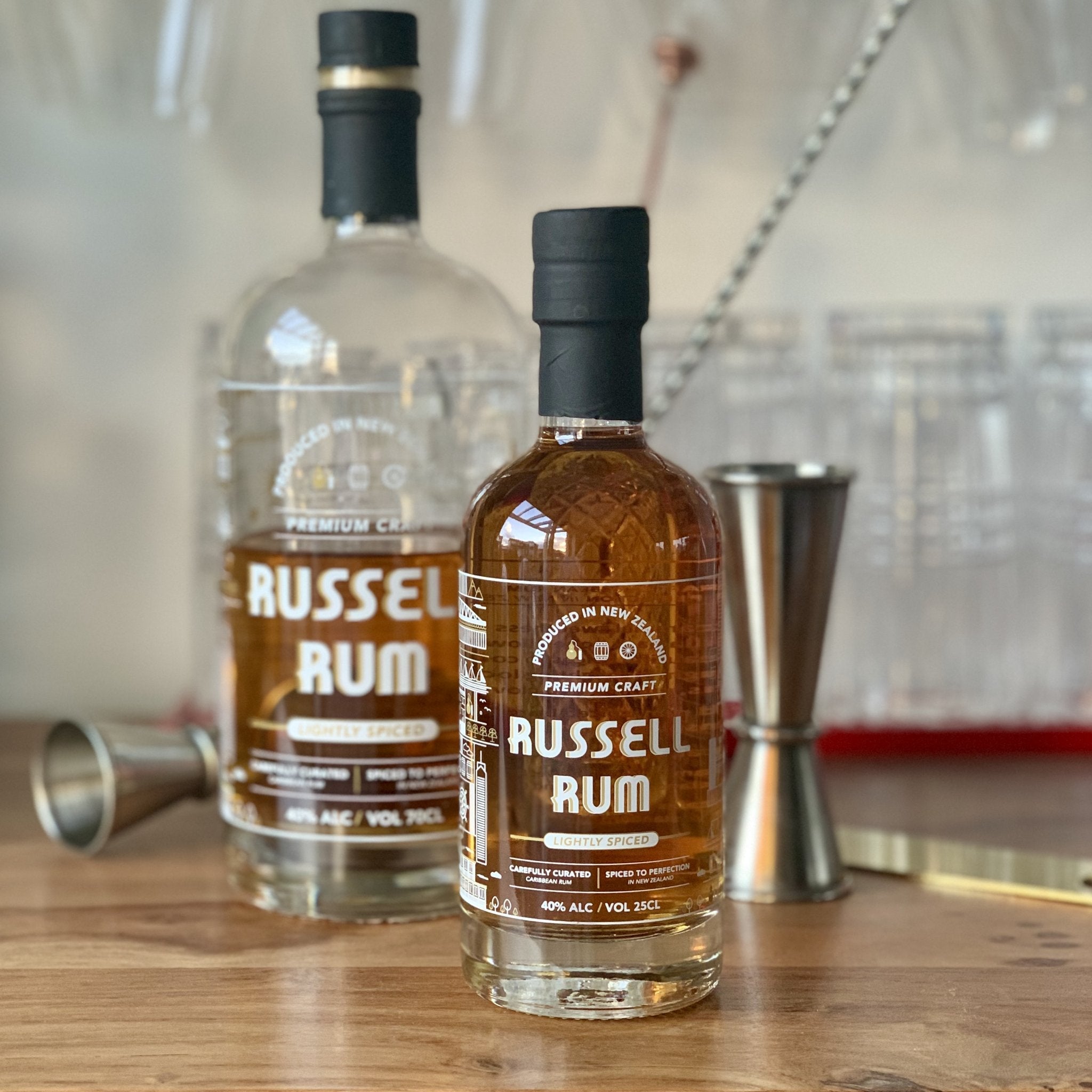 Russell spiced rum 250ml - gift box nz