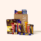 Essentials Chocoholic Gift Box – affordable chocolate gift box NZ with Cadbury favourites, Crunchie, KitKat, and premium chocolate, delivered NZ-wide