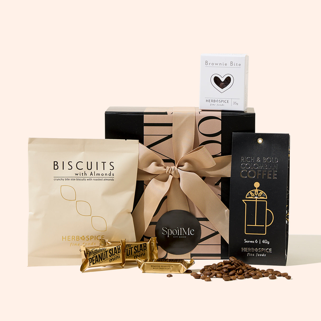 Rise & Grind coffee gift box with gourmet treats