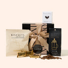 Rise & Grind coffee gift box with gourmet treats