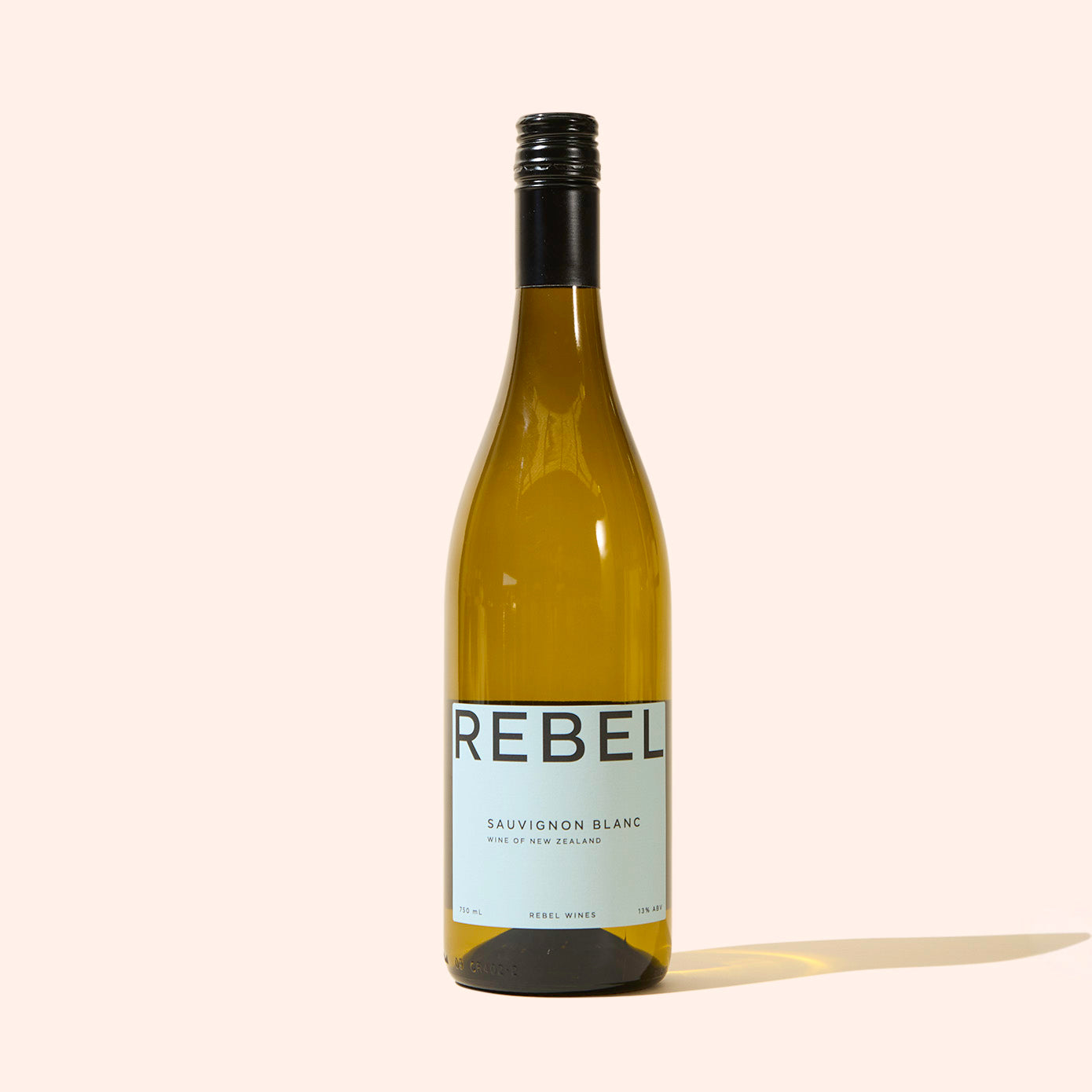 Rebel Wine Co Sauvignon Blanc Marlborough white wine bottle