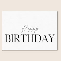 HAPPY BIRTHDAY CARD