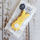 Molly Woppy handmade yellow iced gingerbread bunny cookie for Easter gift boxes