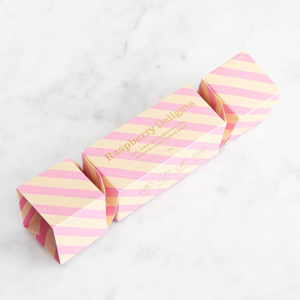 House of Chocolate Christmas Raspberry Delights Cracker 60g