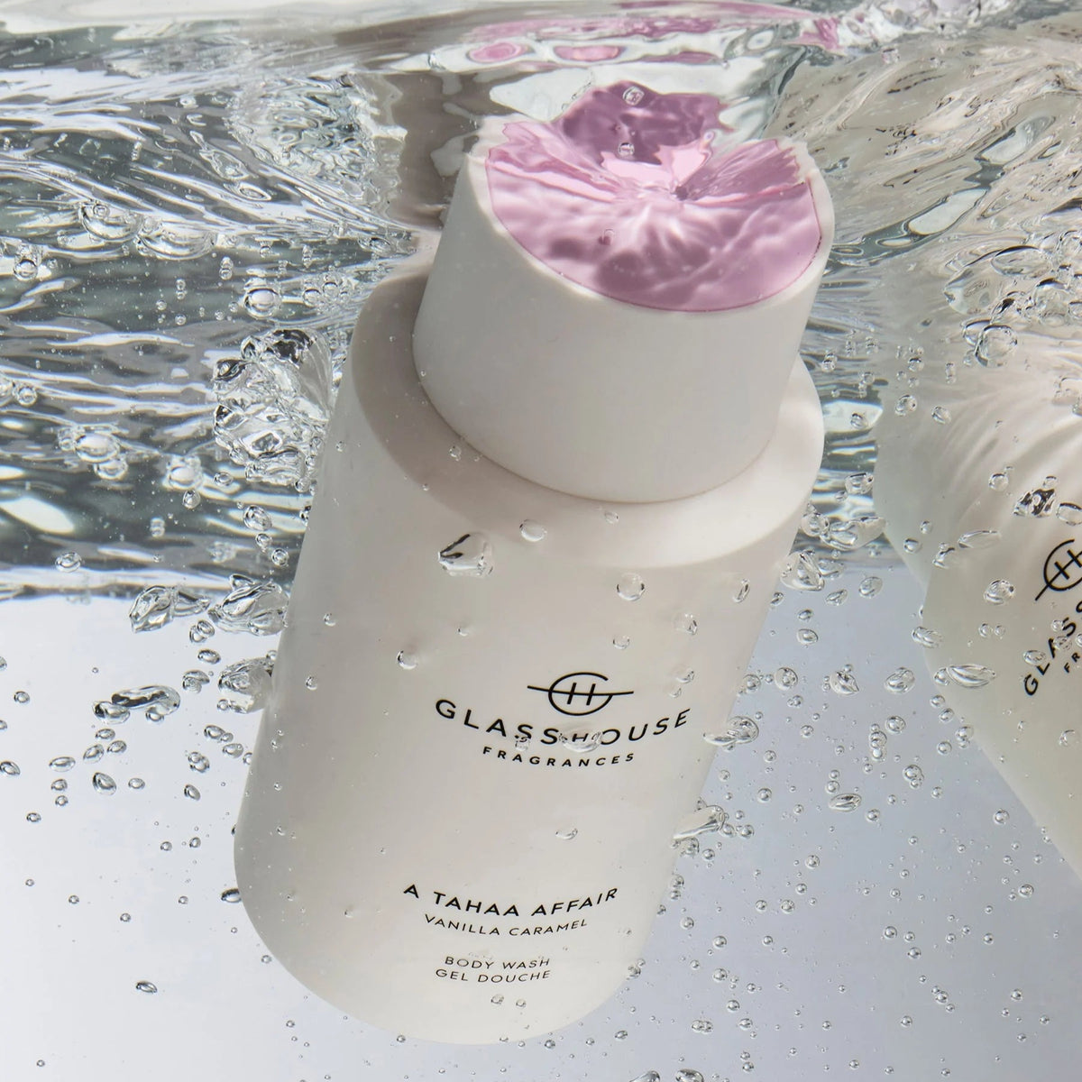A Tahaa Affair Vanilla Caramel body wash by Glasshouse Fragrances