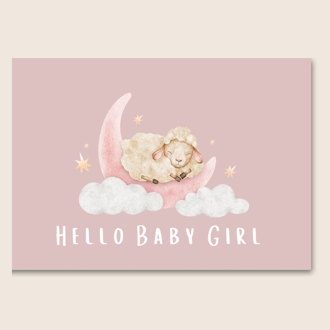 BABY GIRL - Greeting Card