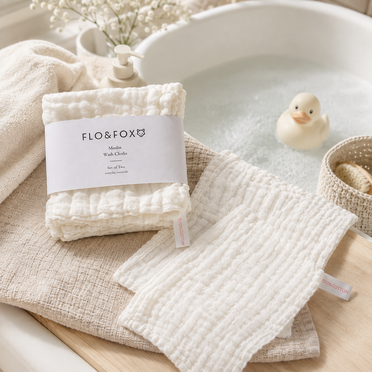 baby muslin wash cloths 