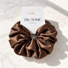 Tru Tonic Cocoa large brown hair scrunchie