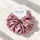 Tru Tonic Dusty Rose large pink hair scrunchie