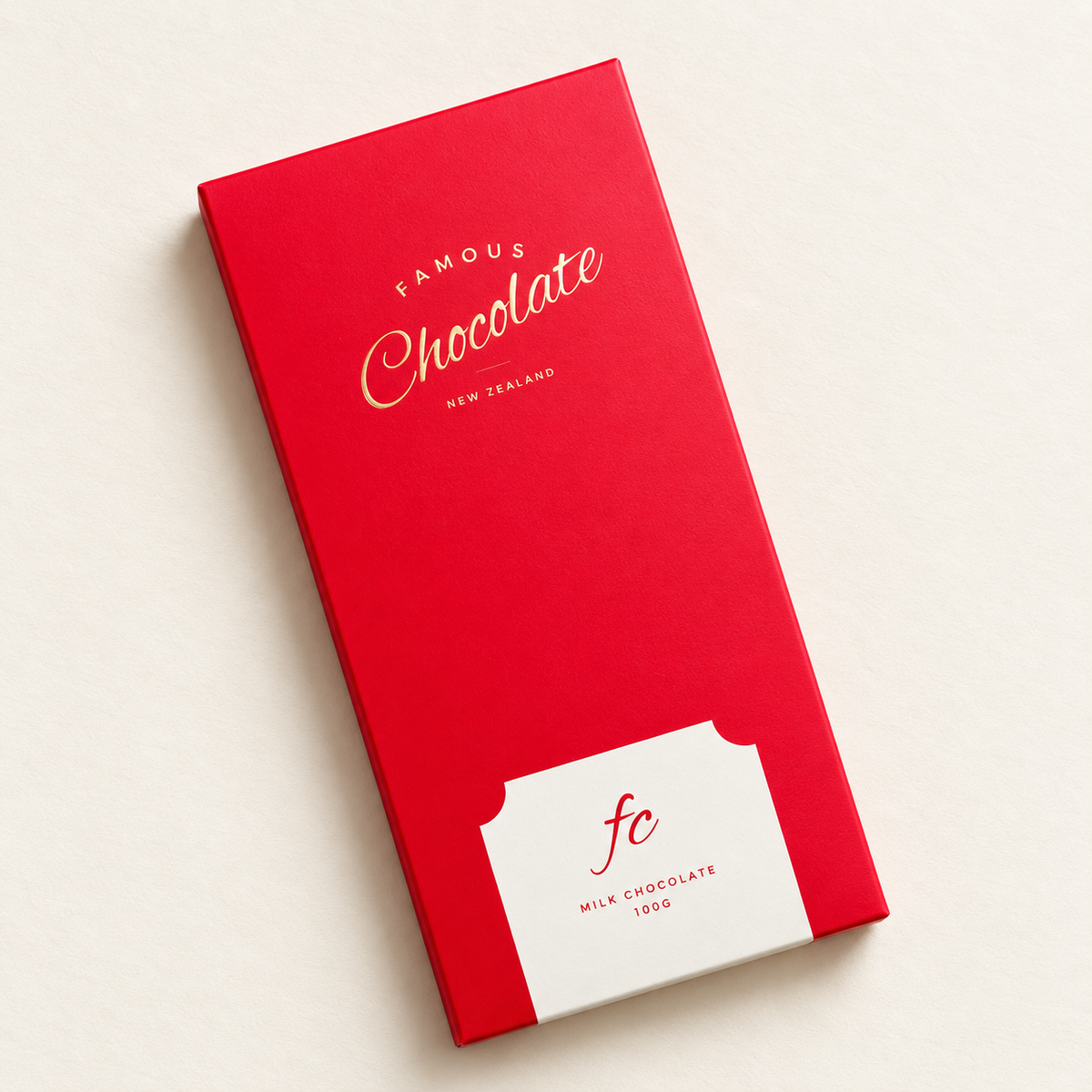 Famous Chocolate Festive Milk Chocolate Bar 100g