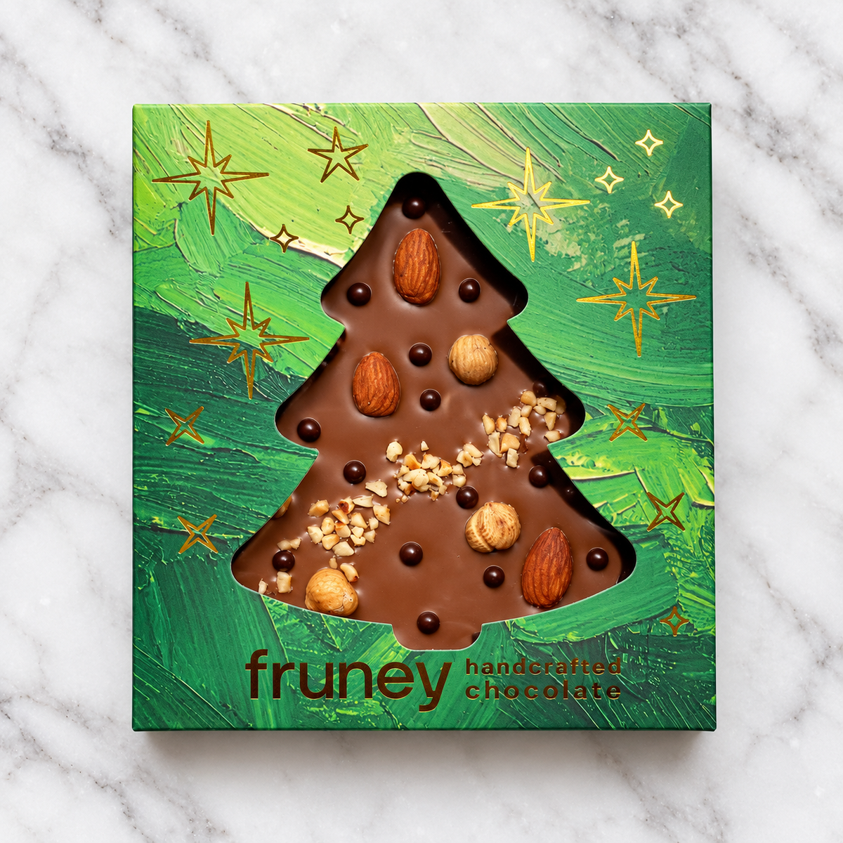 Fruney Milk Chocolate and Nut Christmas Tree 80g