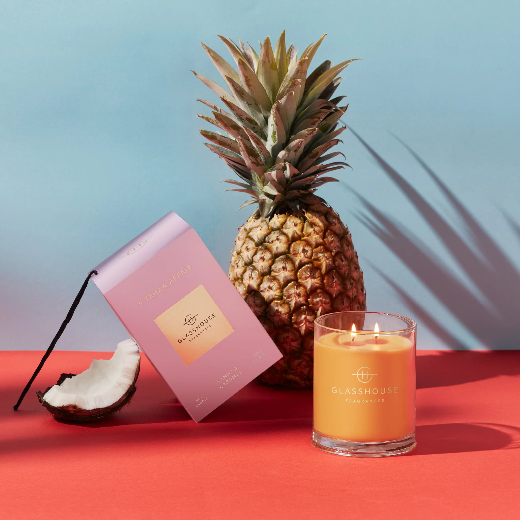 Glasshouse Vanilla Caramel luxury candle