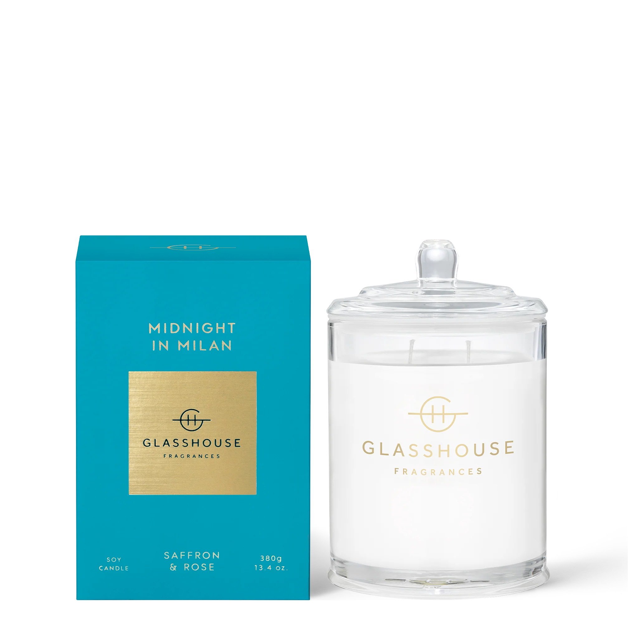 Glasshouse Midnight in Milan 380g candle NZ
