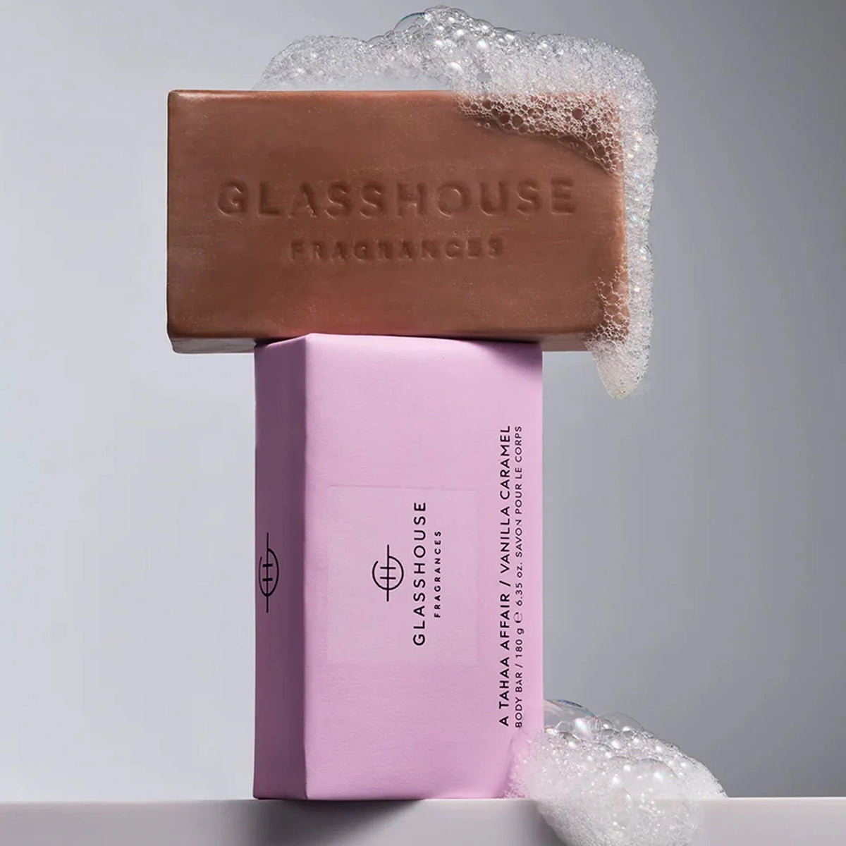 Glasshouse Fragrances A Tahaa Affair body bar with vanilla caramel scent