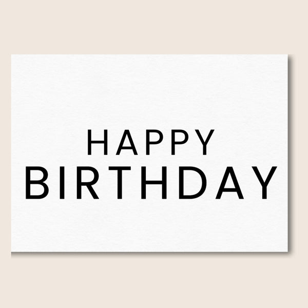 HAPPY BIRTHDAY