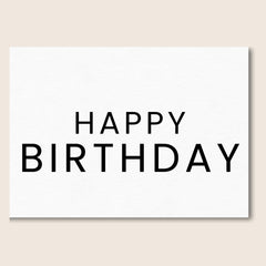 HAPPY BIRTHDAY CARD