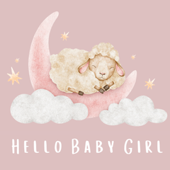 BABY GIRL - Greeting Card
