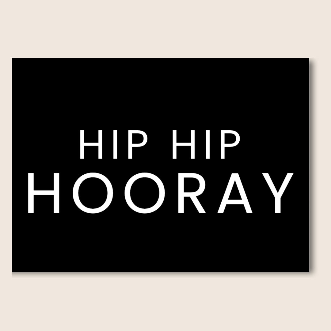 Hip Hip Hooray Card