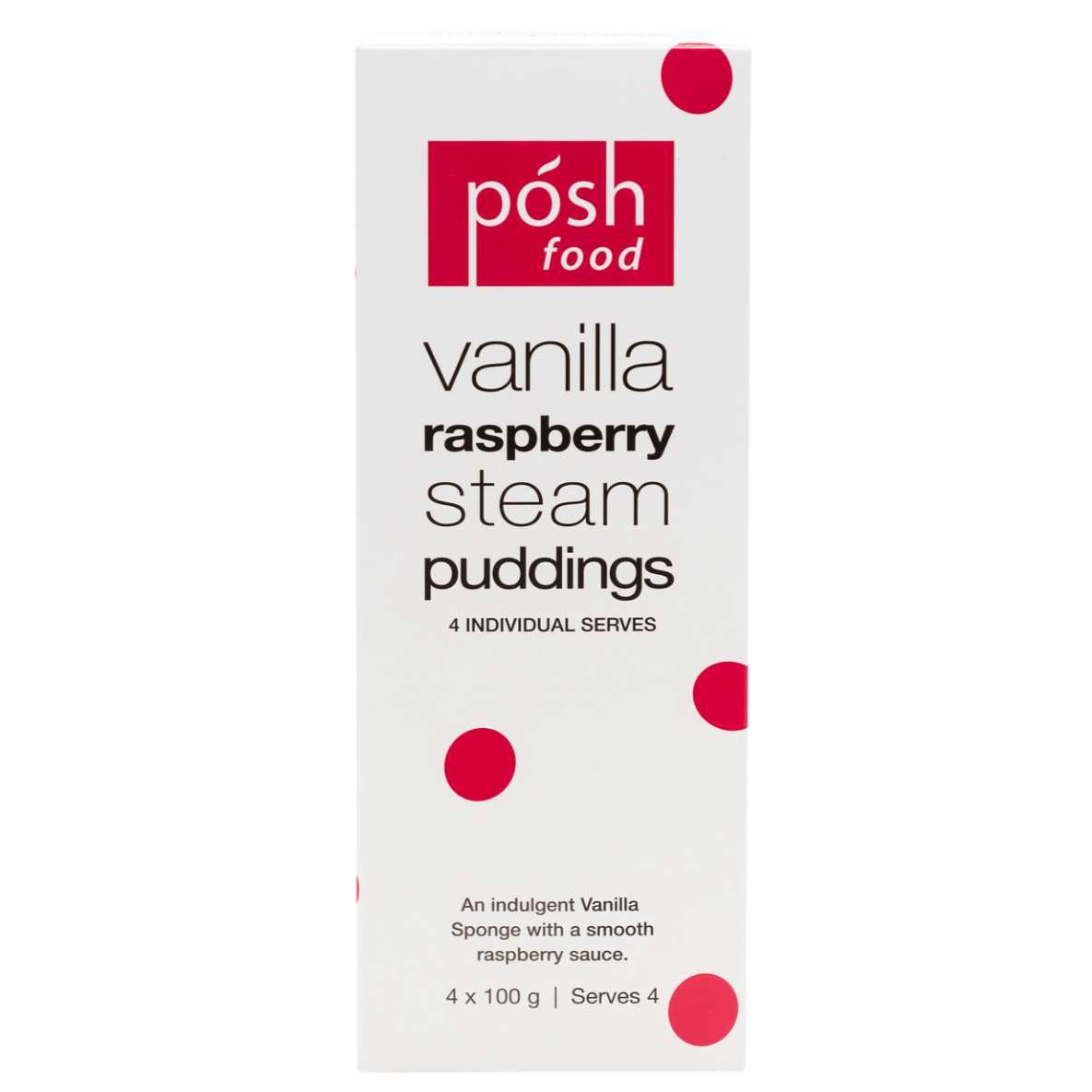 Vanilla & Raspberry Steam Pudding // 4PK