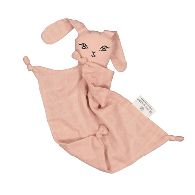 Muslin bunny comforter // Rose