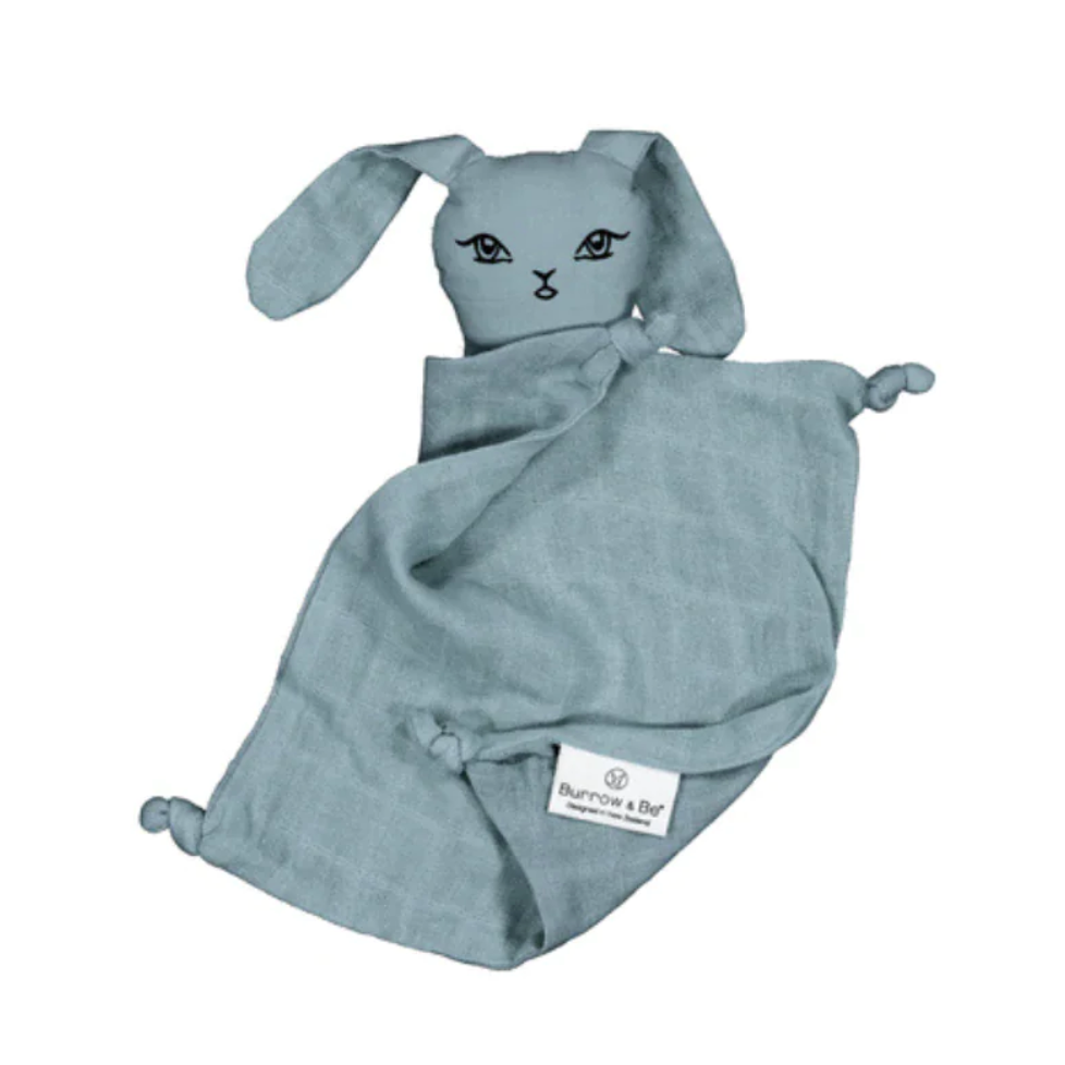 Muslin bunny comforter // Storm