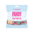 Pändy Fizzy Bottles – Swedish pink and blue sour bubble gum candy, perfect for gifting