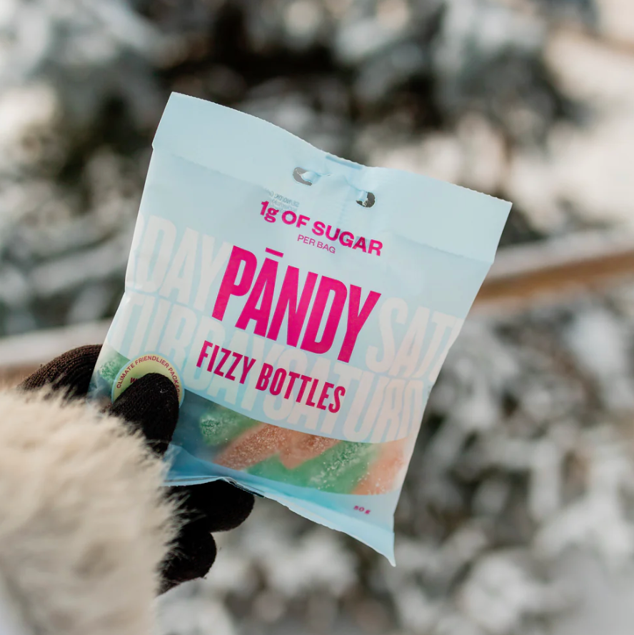 Colorful Pändy Fizzy Bottles – sour bubble gum gummies for Build-a-Box gifting