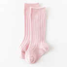 Flow + Fox Rosebud knee high baby socks in soft ribbed cotton